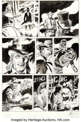 Massimo Carnevale Speciale Tex, La Vendetta Delle Ombre #36 Story Page 238 Original Art (Sergio Bonelli Editore, 2020). | Heritage