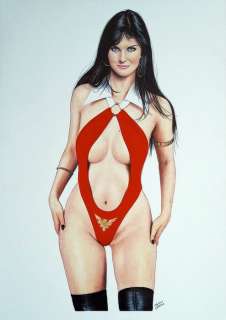 Tim Grayson | Tim Grayson - Original artwork “Vampirella” Caroline Munro - Page volante - Exemplaire unique - (2021) | Catawiki