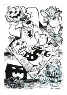 Arild Midthun | Don Rosa homage - “Fit to be pied” - Original A3 exclusive Drawing by Arild Midthun | Catawiki