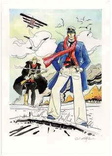 Formosa, Gil | Formosa, Gil - Dessin original couleur - Hommage à Hugo Pratt - (2023) | Catawiki