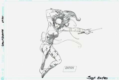 Scot Eaton - Elektra Published Sticker Art