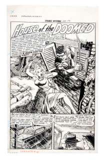 "STRANGE MYSTERIES" #16 COMPLETE HORROR COMIC BOOK STORY ORIGINAL ART BY S. M. IGER STUDIO ARTIST. | Hake’s