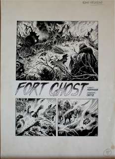 Jose Ortiz - Storica tavola titolo originale per MAGICO VENTO 1 â€˜Fort Ghost‘
