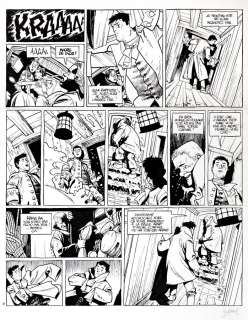 Bonhomme - Le Marquis d‘Anaon, planche n°9 Ã  l‘encre de…