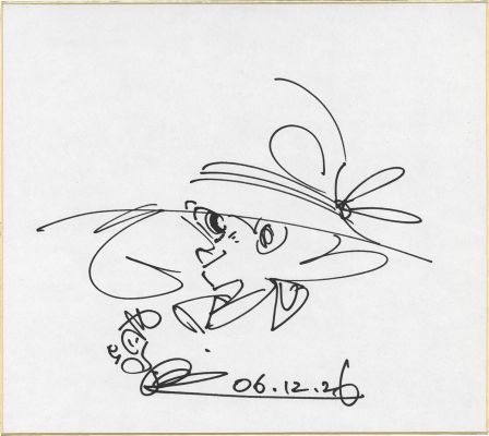 Takao Yaguchi Hand-Drawn Shikishi "Tsurikichi Sanpei" | Mandarake (Big Web)