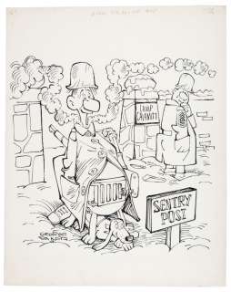 "HARVEY HITS - SAD SACK‘S ARMY LIFE" ORIGINAL COMIC BOOK COVER ART LOT. 