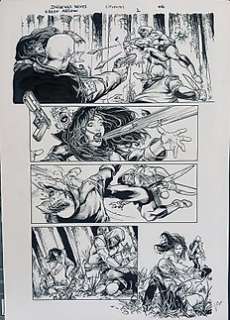 Diogenes Neves (Blue Lines) & Vicente Cifuentes (Inker) - 1 Original page - Green Arrow - Green Arrow #01 Page 06