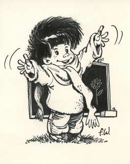 Walthéry | Le P’tit bout d’chique, illustration Ã  l’encre… | Millon