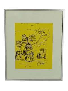 Guillaume SOREL (dessinateur de BD) "Personnage" Feutre, signé en… | misc / divers