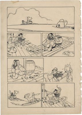 Osamu Tezuka Hand Drawn Manuscript of"Jungle Emperor Leo (Kimba The White Lion)" | Mandarake (Big Web)