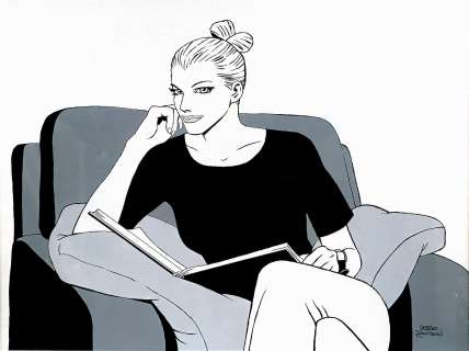 SERGIO ZANIBONI (1937-2017) - La Lettrice: Eva Kant