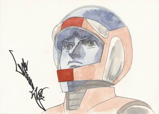 A Hand-Drawn Color Illustration of"Space Runaway Ideon " by Tomonori Kogawa | Mandarake (Big Web)
