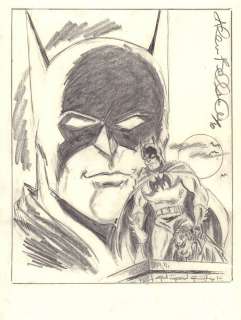 Allen Bellman - batman pencil art - 2010 signed