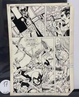 Dan JURGENS. « Warlord ». Encre de Chine pour la planche 6 publiée… | misc / divers
