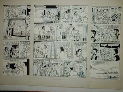 Studio Vandersteen - Jerom - 3 originele pagina’s - Jaren ’70 - 3 Page originale | Catawiki