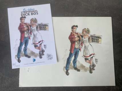 Cambré, Charel - 1 Original colour drawing - Suske en Wiske - Amoras - Stripwinkel Dick Bos - 2015 | Catawiki