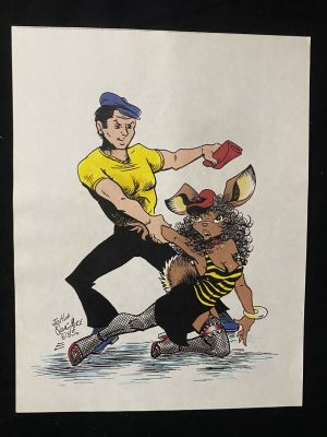 Cutey Bunny Pin Up by Joshua Quagmire | DTA Collectibles