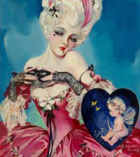Henry O‘Hara Clive (American, 1881-1960) My Marie Antoinette Valentine, The American Weekly magazine cover, July 23, 19...