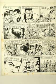 Forton | Bob Morane, planche n°41 Ã  l’encre de Chine de l… | Banque Dessinée