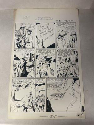 TOM MIX #32 original comic art WESTERN 1950 JUMPS OFF ROOF tracks GANG PFEUFER | eBay US (Buy It Now)