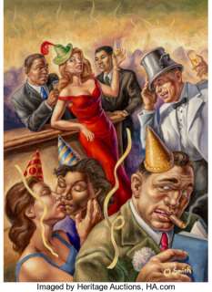 Owen Smith (American, b. 1964) To a New Beginning, The New Yorker cover, December 2006 Oil on panel 30-1/2 x - | Heritage