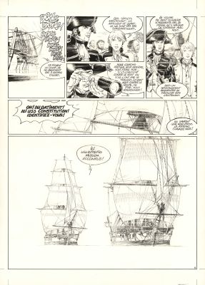 Franck Bonnet | USS Constitution - Livre II - Il y a deux justices en mer, celle des gradés et celle des sans grades (T.2) - Planche originale n°37 | Daniel Maghen