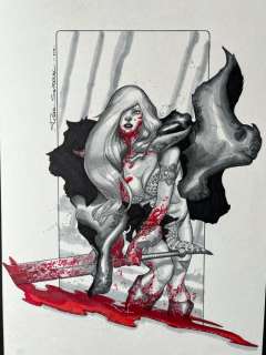 Rafa Sandoval - 1 Original drawing - Red Sonja - 2012 | Catawiki