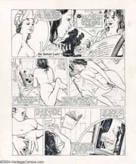 Stefano Gaudiano - A Night in a Moorish Harem, complete 10-page story arc, "Laura" Original Art (NBM, -