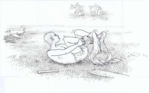 Anders Nilsen - Big Questions - page 498 3rd panel