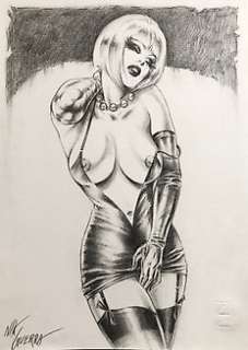 Nik Guerra - 1 Original drawing - Lucrezia / Out of control | Catawiki