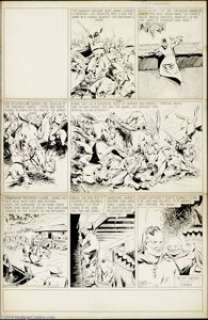 Clarence Gray - Brick Bradford Sunday Comic Strip Original Art, dated 1-4-41 (King Features Syndicate, 1941). -