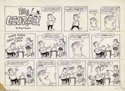 Virgil Partch - Big George Sunday Comic Strip Original Art, dated 5-15-71 (Field Enterprises, 1971). Virgil -