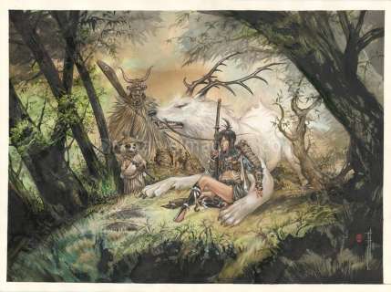 Saverio Tenuta - Kataizusamu Illustration originale - Le Masque de Fudo