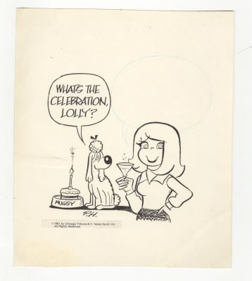 Lolly Daily Comic Strip Original Art 1981 Pete Hansen | Neat Stuff Vault