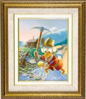 Carl Barks - "Eureka! A Goose Egg Nugget" Painting Original Art (1996). Shield your eyes, Duck fans -- - | Heritage