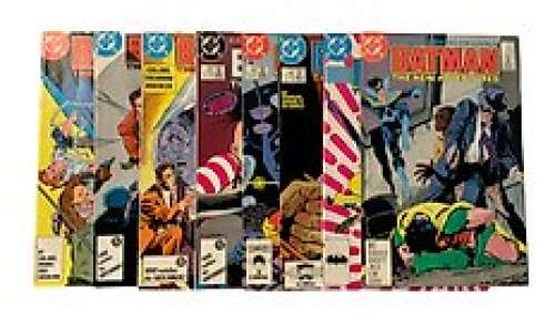 Batman (1940 Series) # 409, 410, 411, 412, 413, 414, 415 & 416. - Consecutive Run! 1st Appearance Mime! Appearance Nightwing, Two-Face, Jason Todd as Robin - 8 Comic collection - EO - 1987/1988