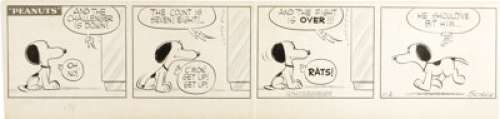 Charles Schulz - Peanuts Daily Comic Strip Original Art, dated 11-2-55 (United Feature Syndicate, 1955). - | Heritage