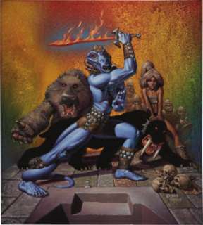 Richard Corben - "Island of the Lizard King" Paperback Cover Painting Original Art (Dell, 1985). - | Heritage