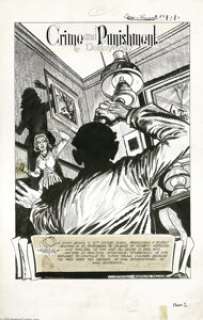 Rudy Palais - Classic Illustrated #89 Crime and Punishment, Complete 44-page Story Original Art -