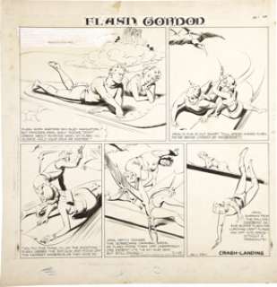 Austin Briggs Flash Gordon Sunday Comic Strip Original Art, dated 7-1-45 (King Features Syndicate, 1945).  -