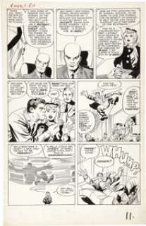 Jack Kirby and Paul Reinman X-Men #1 page 10 Original Art (Marvel, 1963). Professor X lays out his background - | Heritage