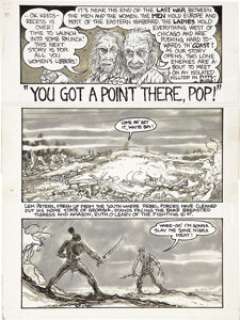Greg Irons and Tom Veitch Deviant Slice #2 Complete Story "You Got a Point There, Pop" Original Art - | Heritage