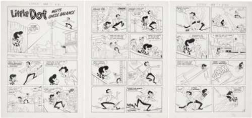 Steve Muffatti Little Dot #9 Complete 5-page Story "Little Dot Meets Uncle Balance" Original Art -