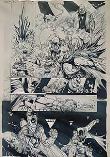 Ardian Syaf (Blue Lines) & Vicente Cifuentes (Inker) Original page - Batman Blackest Knight - #03 Page 16 | Catawiki