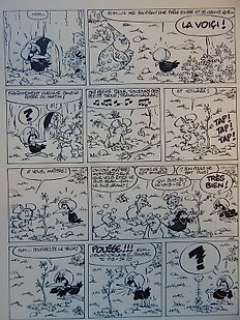 Walli - 1 Original page - Chlorophylle T14 - Le Combat des mages - 1988 | Catawiki