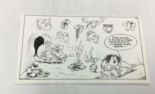 Bara - Original drawing - Cro-Magnon / Gag originale | Catawiki