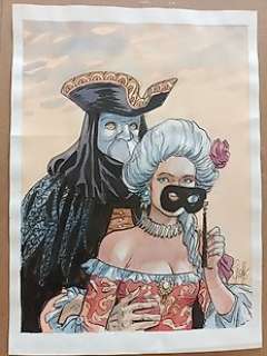 Griffo - Original colour drawing - Giacomo C. | Catawiki