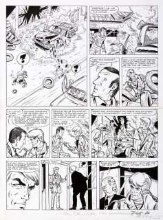 Tibet | Ric Hochet, planche n°29 Ã  l’encre de Chine de… | Millon