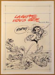 Franquin, André - 1 Estampe pigmentaire - Gaston - Collection Franquin Les Couvertures - Lagaffe nous gâte - 2023 | Catawiki