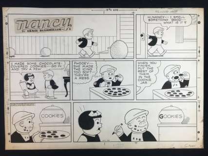 Bushmiller, Ernie - 1 Original page - Nancy - 1966 | Catawiki